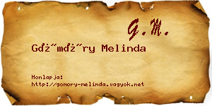 Gömöry Melinda névjegykártya